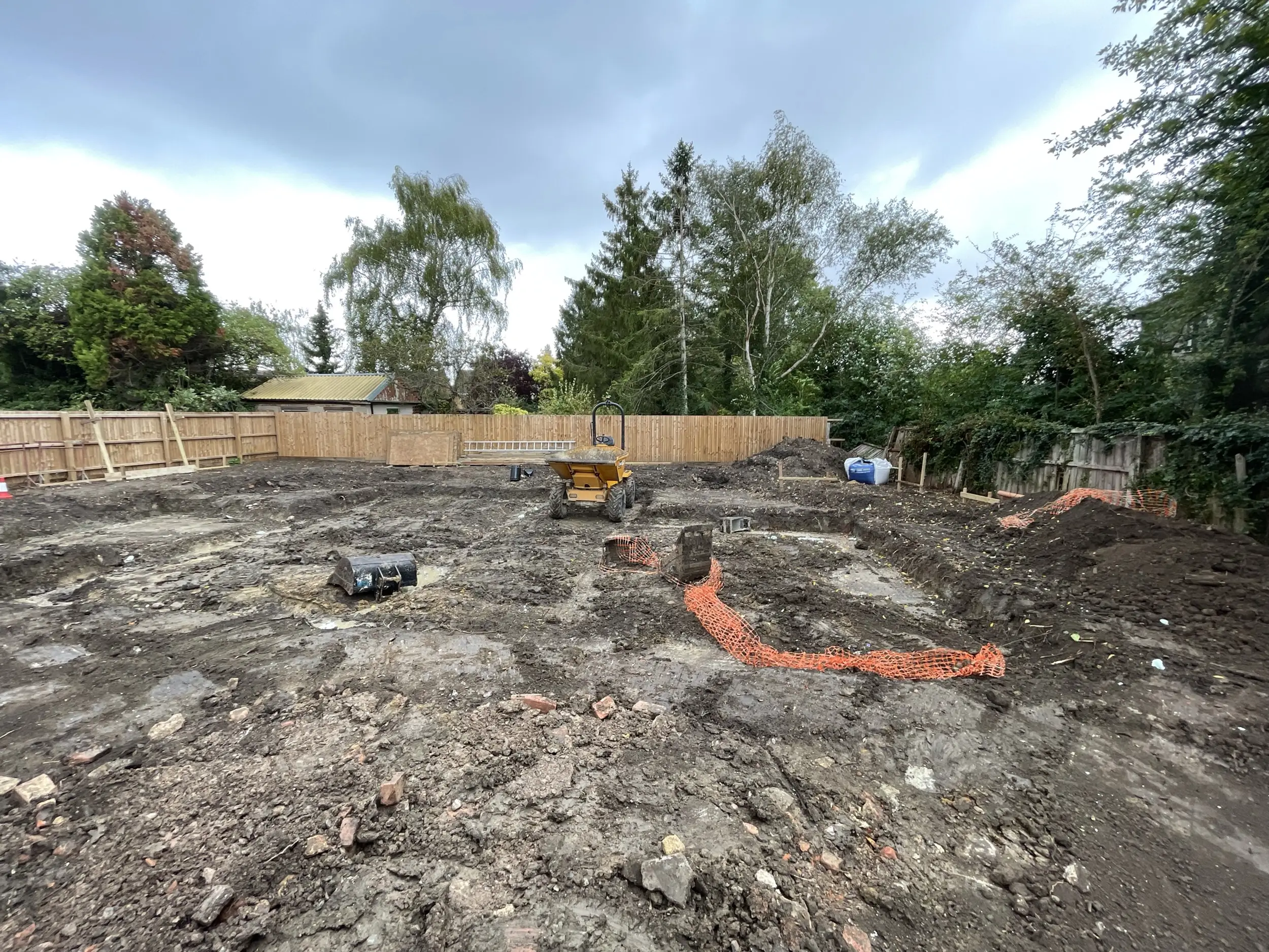 New build site preparation by Ablewood